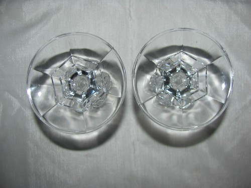 2 Clear Glass Taper 4 1/8" Candle Holders plus 3 Pairs of 10" Christmas Candles - Picture 7 of 11
