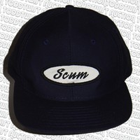 Scum - Snap-back Cap Original '80s Skateboard Classic Black Or Navy Scum - Snap-back Cap Original '80s Skateboard Classic Black Or Navy
