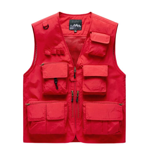 Multi Pocket Fishing Vests Quick Breathable Outdoor Hiking Men Breathable Vest - Picture 19 of 20