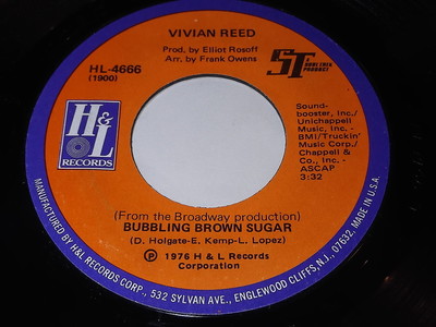 Vivian Reed - Bubbling Brown Sugar / (Instrumental) 45 - Soul