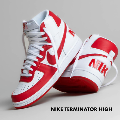 Nike Terminator High Leather Mens Retro Shoe Sneaker White Nike Terminator High Leather Mens Retro Shoe Sneaker White