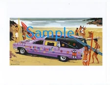 Heavenly Hearse Jo-Han Model Box Art Print  8" x 10"