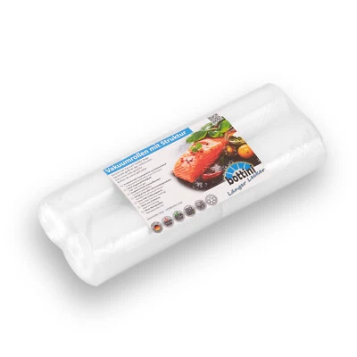 2 x Vakuumrolle 25 x 600 cm Vakuumbeutel Folienrolle Caso Lava Solis Bottini