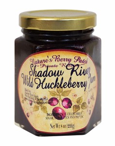 Shadow-River-Wild-Huckleberry-Gourmet-Jam-8-oz-Jar-Fruit-Spread-Preserves