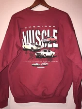 VINTAGE AACA ANTIQUE AUTOMOBILE CLUB OF AMERICA MUSCLE CARS SWEATSHIRT large
