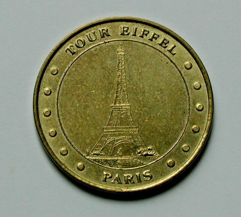 2019 TOUR EIFFEL TOWER SOUVENIR TOKEN MONNAIE DE PARIS FRANCE COIN MEDAL