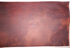 10"x16" DARK BROWN OIL TANNED UTILITY LEATHER COWHIDE avg 1.4mm thick 47