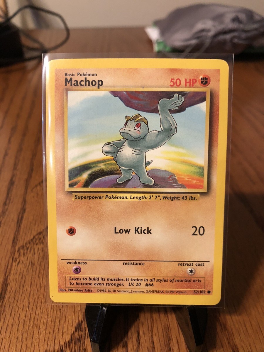 Machop 52/102 Base Set Pokemon Card ~ MP | eBay