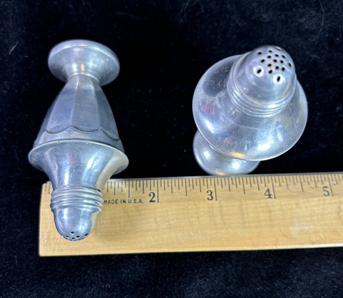 Vintage Aluminum Salt and Pepper Shakers Set - Picture 9 of 9