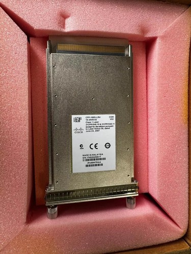 Genuine Cisco CFP-100G-LR4 100GBASE Transceiver Module 10-2549-02 - Picture 2 of 5