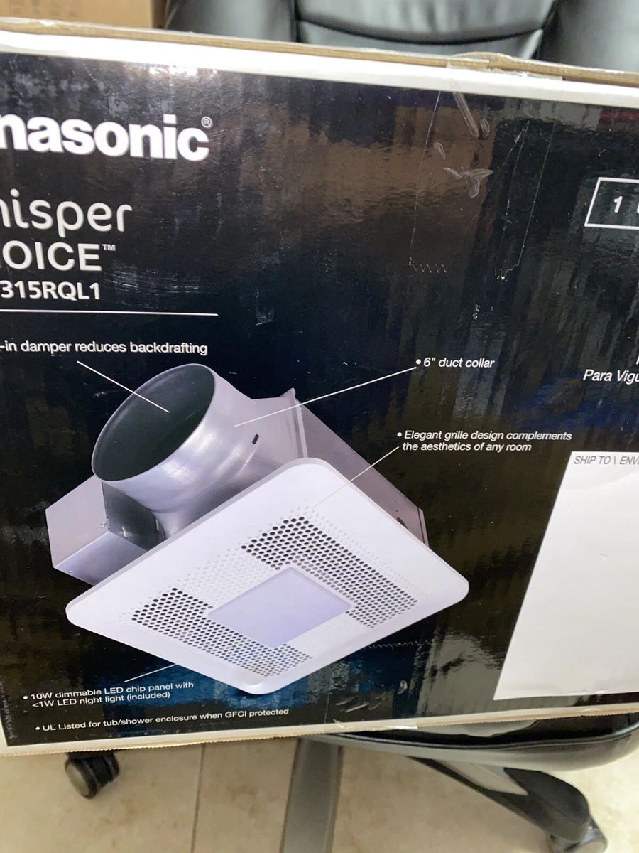 Panasonic Bathroom Exhaust Fan With Led Light | Shelly Lighting