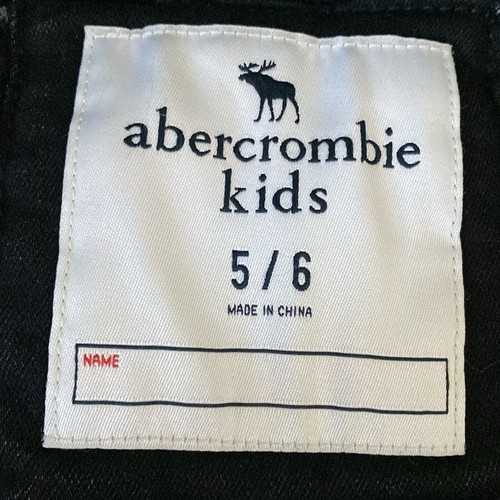 Boy’s Abercrombie Kids Black Fleece lined Demin jacket size 5/6 - Picture 8 of 9