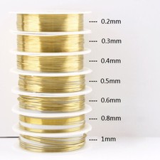 2-21 Meters Soft Bare Copper Round Wire - 0.2/0.3/0.4/0.5/0.6/0.8/1mm Diameter