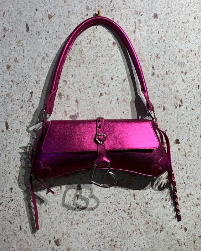 GUCCI VAULT Limited ABRA metallic studded shoulder bag from GUCCI VAULT Limited ABRA metallic studded shoulder bag from
