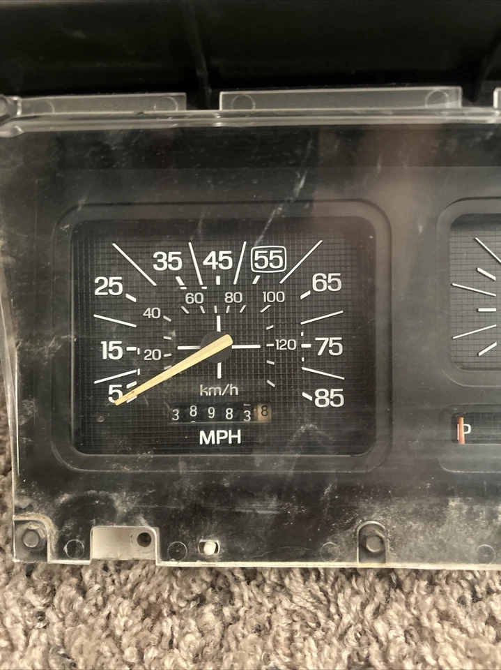 ✅ Cuadro de instrumentos velocímetro diésel Ford f250 f350 1980-86 140 k millas OEM Foto 2 de 4