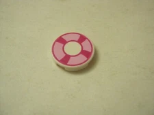 Lego (1) With 2x2 Round Tile, Pink Preserver Print, 14769 4150pb106 (028-244)