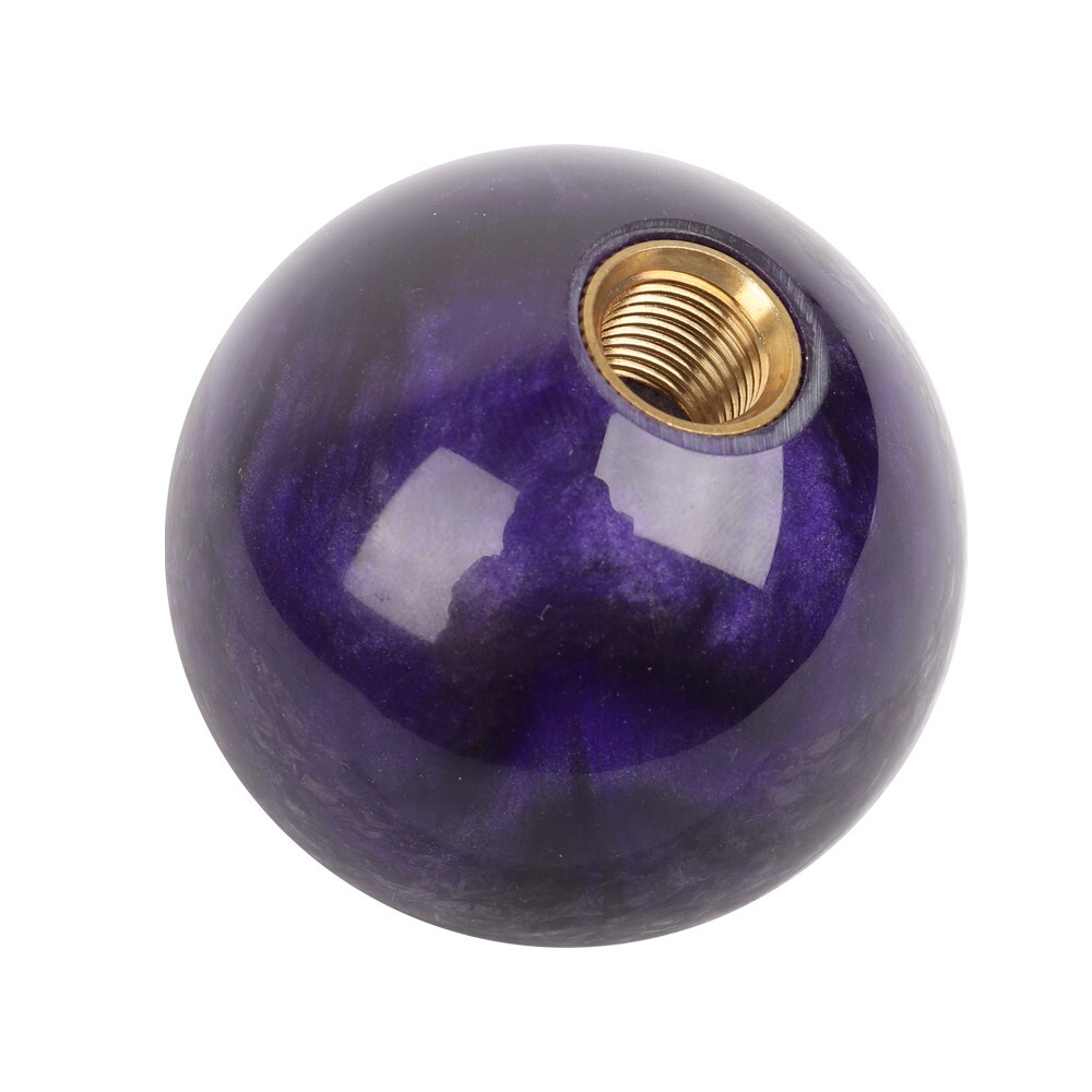 Universal JDM Pearl Purple Round Ball Shift Knob Automatic Car - Foto 9