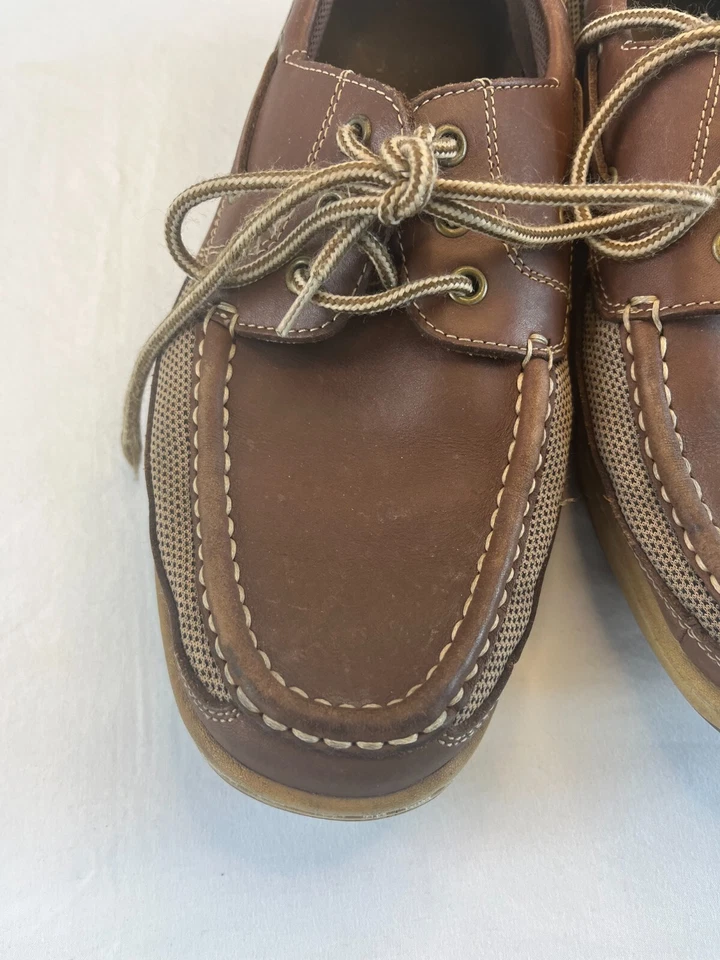 Zapatos estilo mocasín Canyon River azul marrón para hombre talla 10 Foto 4 de 4