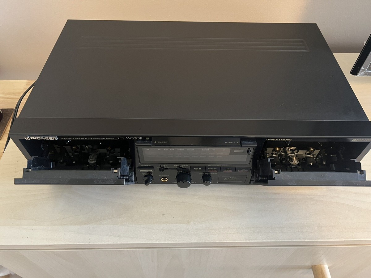 Pioneer CT-W530R Double Cassette Deck Works Great | eBay