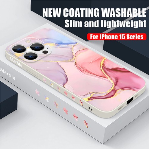 ShockProof Marble Soft Case For iPhone 16 15 14 Pro Max 13 12 Mini 11 8 XR Cover - Picture 4 of 24