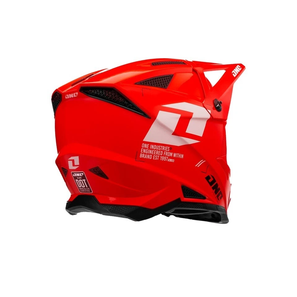 Casco todoterreno ONE Industries X-297 MIPS Focus eléctrico rojo Foto 3 de 4