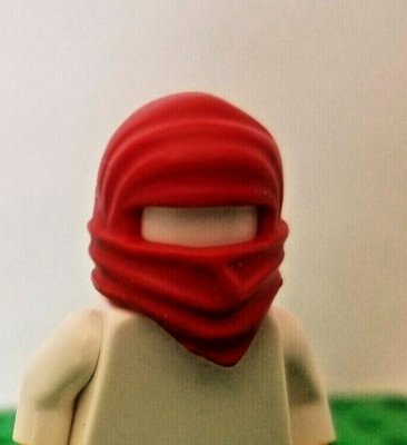 LEGO Minifigure Ninja Hat Red Full Wrap KAI Ninjago Battle Head