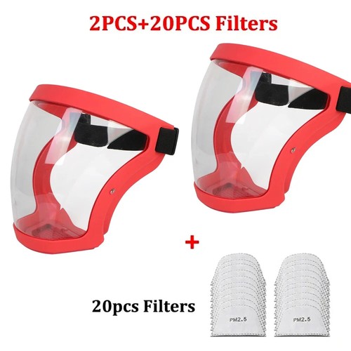 Full Face Shield Mask Transparent Head Eye Safety Protective Cover GlassesScreen - Picture 16 of 34