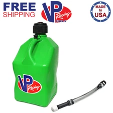 VP Racing Green 5.5 Gallon Square Utility Jug + Deluxe Fill Hose