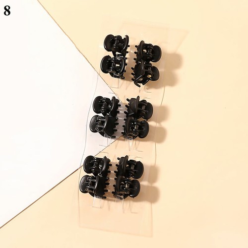 12pc Mini Claw Clips Black 1.5cm Small Plastic Hair Claws Hair Clips,Hair Clamps - Picture 20 of 22