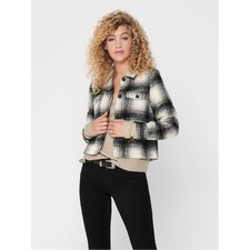 Only Womens Lou Check Jacket Outerwear Shackets