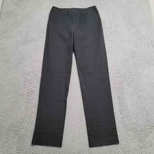 Chaps Pants Womens 4 Black Straight Dress Slacks Casual Flat Front Pockets Work