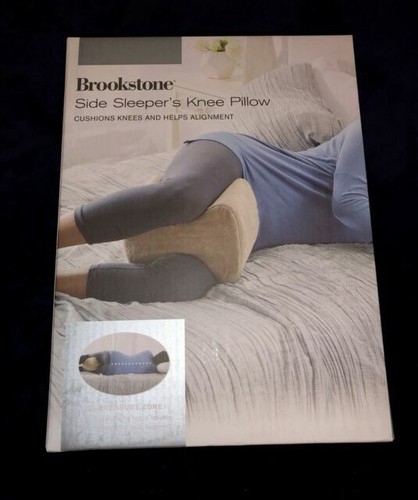 brookstone side sleeper knee pillow