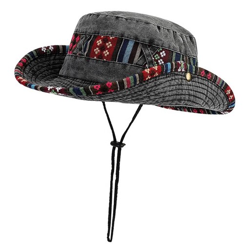Men Summer Sun Hats Bucket Hat Beach Boonie Hat Foldable Fishsing Hat for Women - Picture 3 of 16