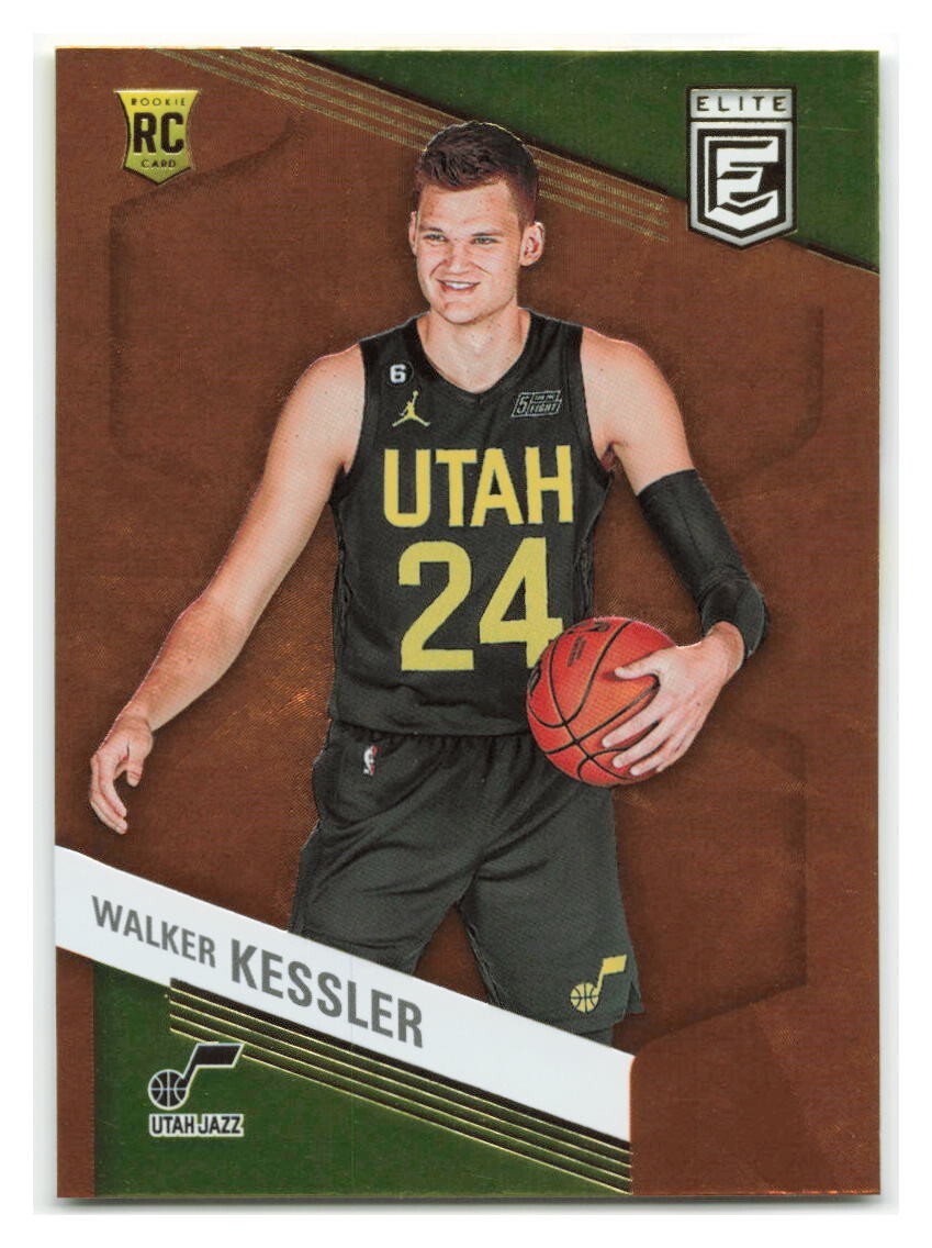 Walker Kessler 2022-23 Donruss Elite Orange Parallel Rookie RC SP #216 - JAZZ