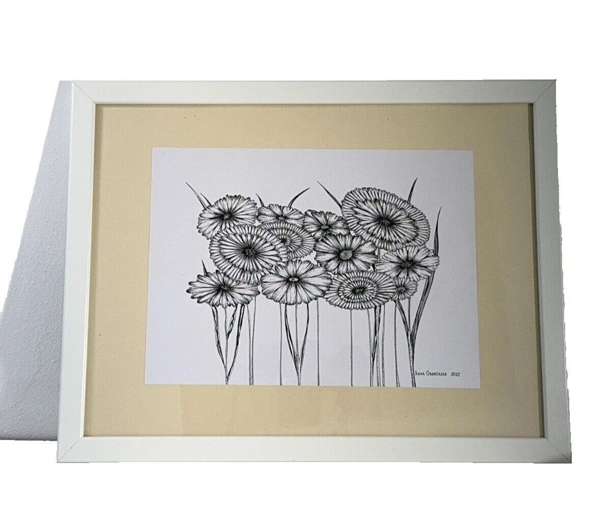 Dibujos de arte botánico de tinta