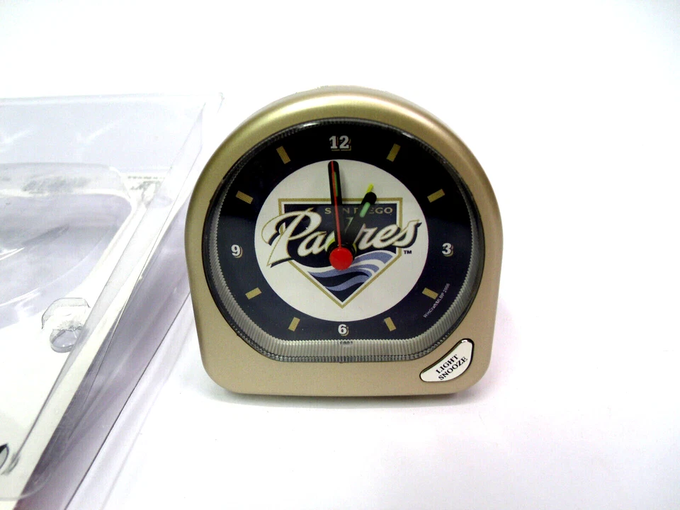New in original package MLB San Diego Padres Mini Alarm Clock - Image 2 of 4