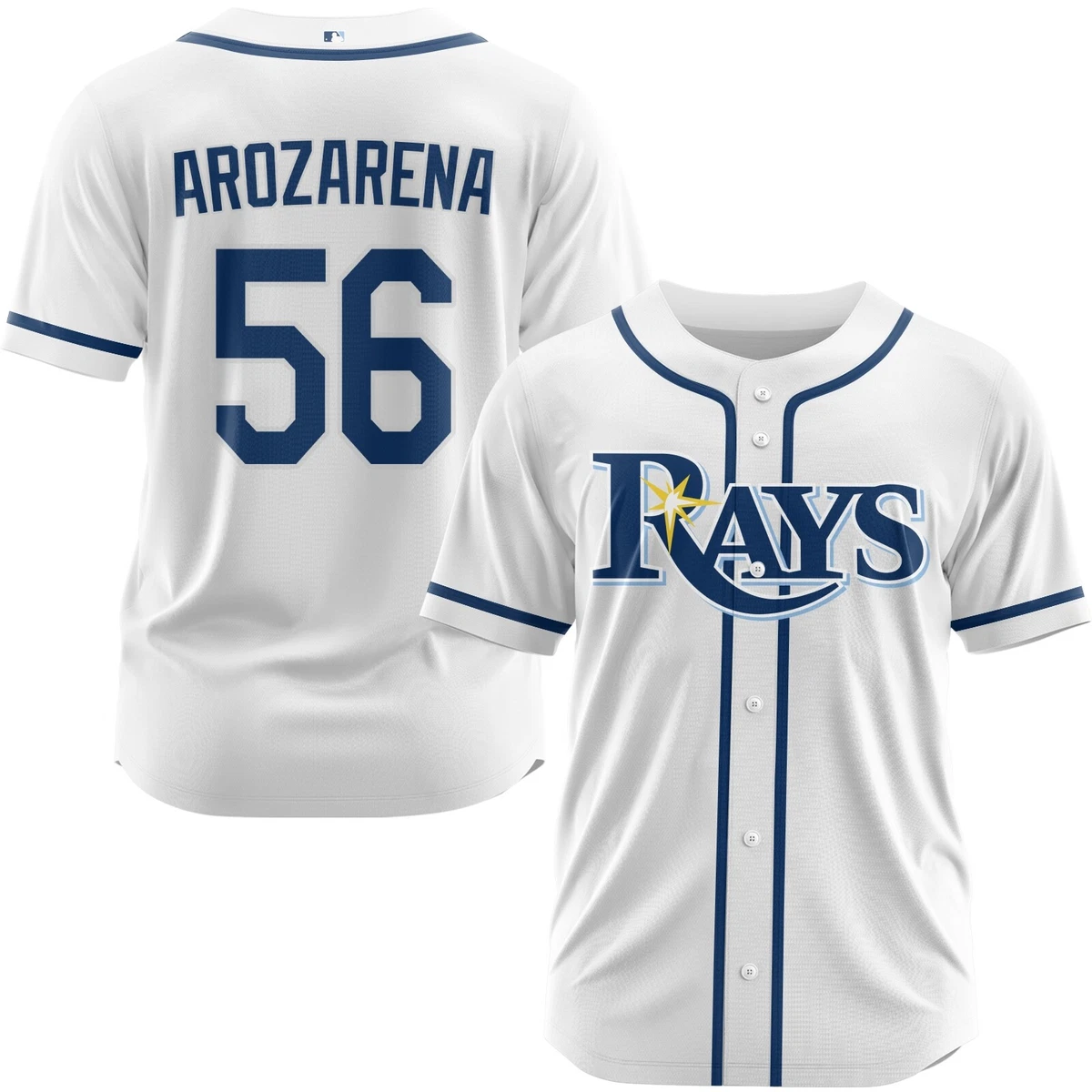 Men’s Tampa Bay Rays Custom Light Blue Authentic 2020 Alternate Player Jersey