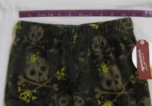 NEW Boy's Arizona Skull Crossbone Pajama PJ Pants Camo Microfleece Choose Size - Picture 10 of 17