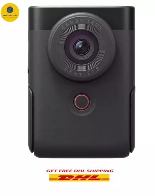 New Canon PSV10BK PowerShot V10 Vlog Camera, Black lightweight 211g