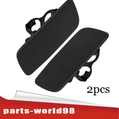 1Pair Front Left & Right Headlight Cleaning Nozzle Cover Cap for 2010-2018 Ghost