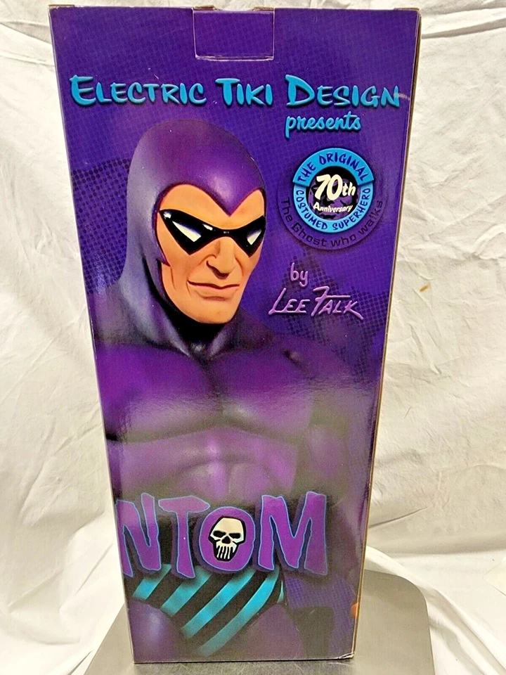 Eléctrico Tiki SIDESHOW El Fantasma 13" ESCALA 1/6 ESTATUA DE POLIESTIRENO Busto de Maqueta Foto 2 de 4