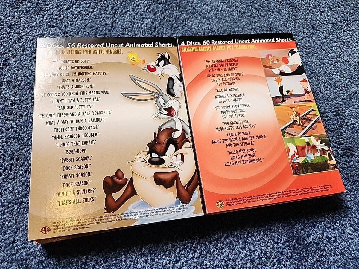 Looney Tunes - Golden Collection: Vol 1 Vol. 2 (DVD, 2004, 4-Disc