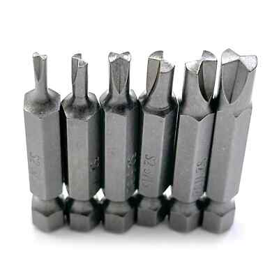 #ad 6 pcs Type G Clutch Bits Set for Vintage American Cars 3 32 to 1 4 Hex S2 Steel $15.95