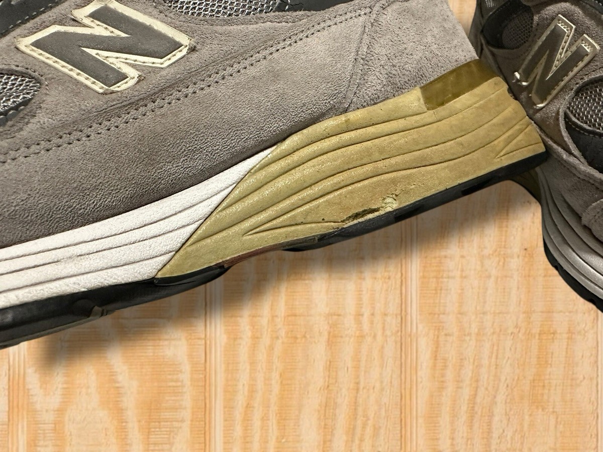 Vintage New Balance 992 Mens 10 2E Suede Grey Sneaker M992GL 