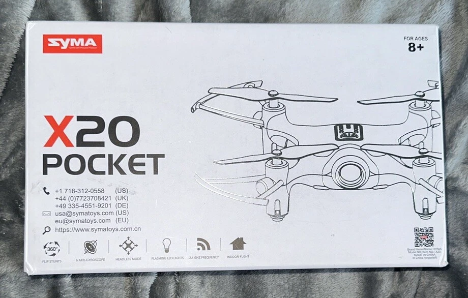 SYMA X20 Mini Pocket Drone RC Drones without Camera Micro Quads Altitude Hold He - Image 2 of 4
