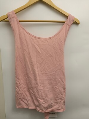Lululemon Turn To Tie Tank NWT Size 10 FNTC Pink Pima Cotton Crop High Neck