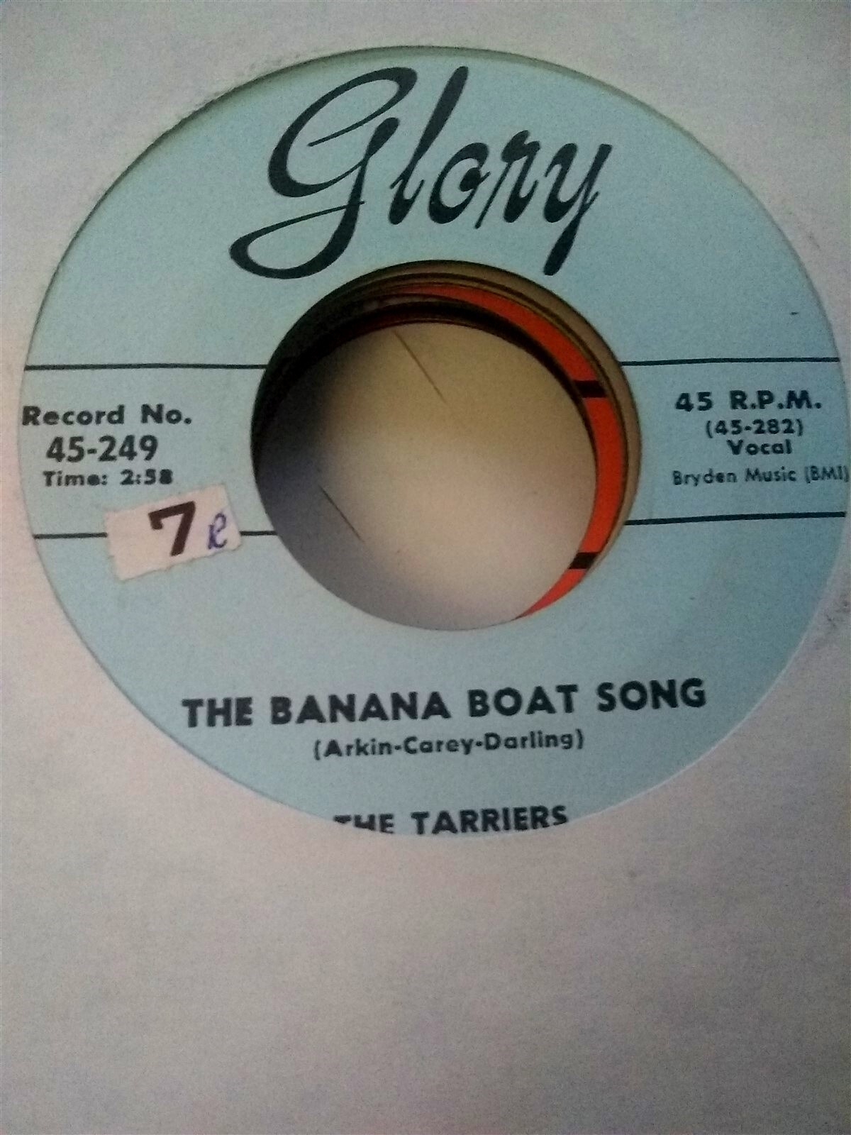 The Tarriers, The Banana Boat Song 1956 Glory 45 eBay