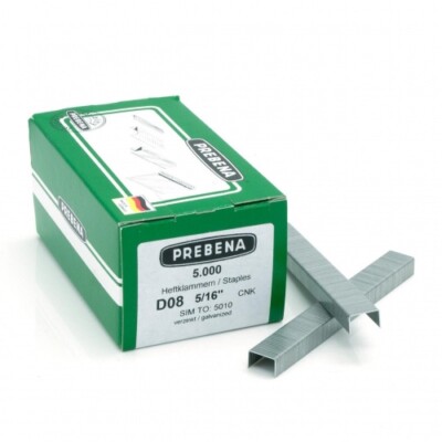 Prebena Klammern D 8mm verzinkt Polsterklammer 1GP-D16 Tjep PG-50 BeA 95 5M KL-1