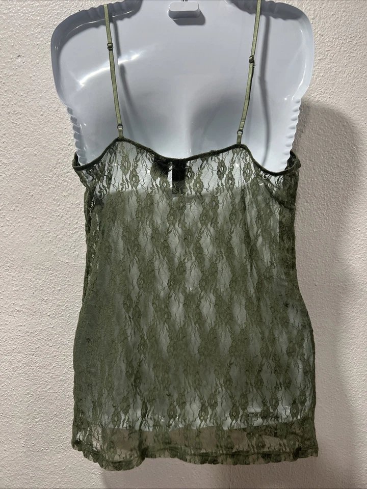 Camisetas sin mangas Weavers Y2K para mujer talla grande cuello en V encaje correas ajustables Foto 3 de 4