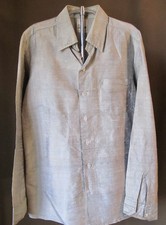 Vintage Silk Shirt 1960s Deadstock Silkina Raw Silk